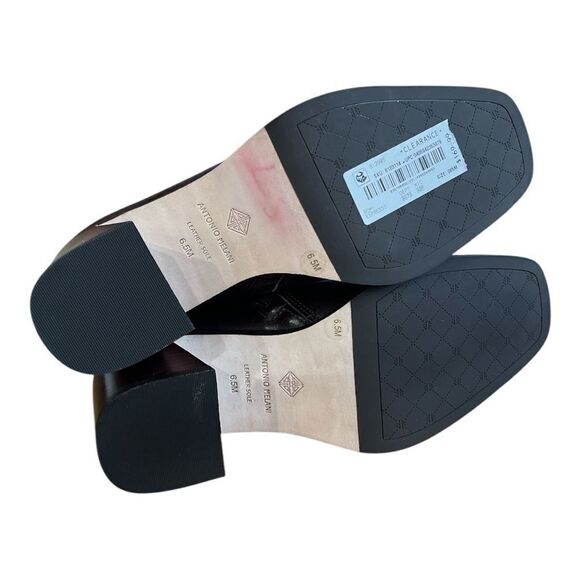 NWOB Antonio Melani Romy Lace-up Block Heel Bootie in espresso Size 6.5 - Picture 7 of 7